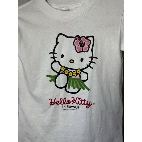 NWT Vintage 2003 Hello Kitty in Hawaii T-Shirt Y2K Sanrio Youth Small – Rare! - Picture 6 of 8